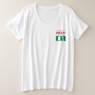 CAの祈場合: CAの祈りの言葉で一緒 プラスサイズTシャツ
