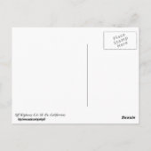 CAハイウェイ58ベーカーズフィールドジャンクション ポストカード (裏面)