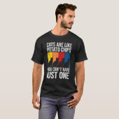 Ca猫はポテトチップス猫のような Tシャツ (正面フル)