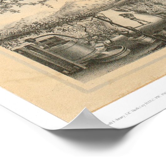 CA農業社会証明書(0058A) ポスター (角)