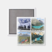 CA0027 America, Canada, Canadian Rockies,冷蔵庫 マグネット (正面/裏面)