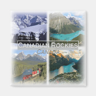 CA0027 America, Canada, Canadian Rockies,冷蔵庫 マグネット