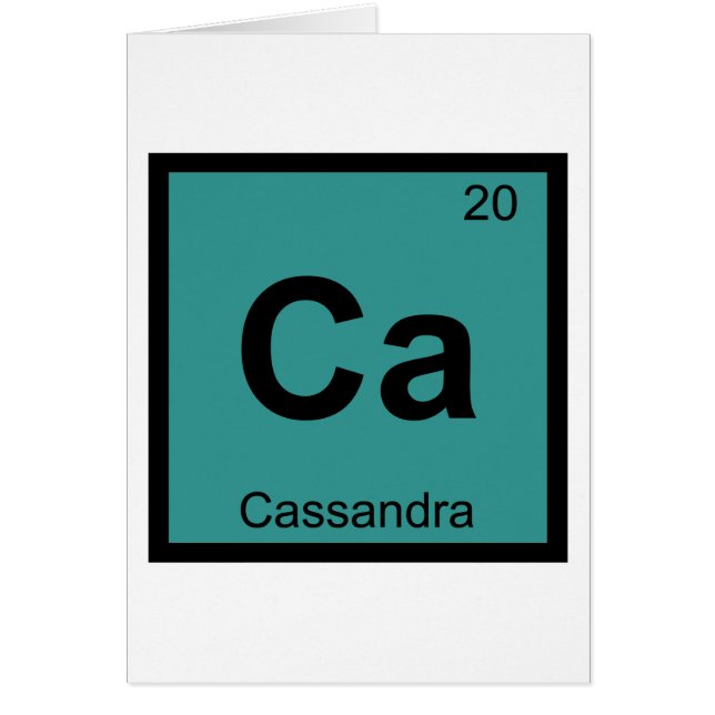 Ca - カサンドラ ギリシャ元素周期表 (正面)