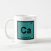 Ca - カサンドラ ギリシャ 化学周期表 コーヒーマグカップ (左)