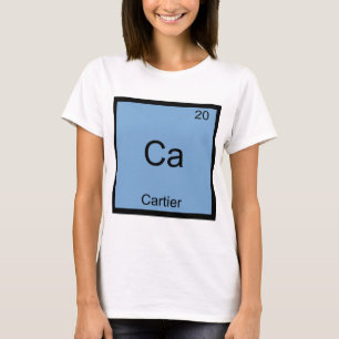 Ca -カルティアおもしろい化学要素シンボルTee Tシャツ