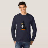 CA – タキシードおもしろいペンギンのシャツ Tシャツ (正面フル)