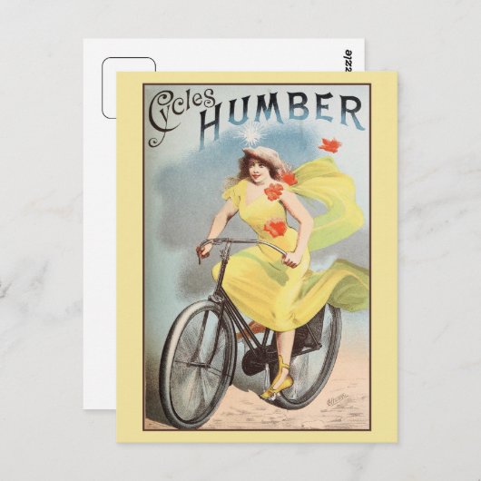 ca 1890ヴィンテージサイクルビシルスアドハンバー ポストカード (正面/裏面)