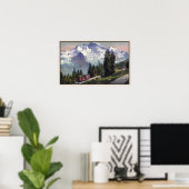 ca 1900ユングフラウマウンテンミュアレン鉄道 ポスター (ホームオフィス)