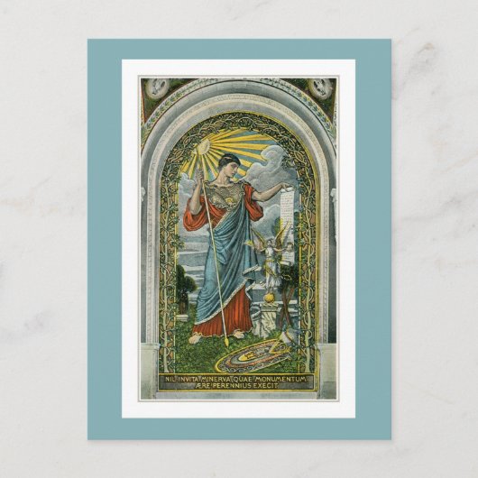 ca 1910, Minerva Mosaic at the Library of Congress ポストカード (正面)