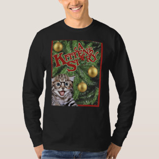 Ca A子猫ストーリークリスマスムービーポスターおもしろいギ Tシャツ