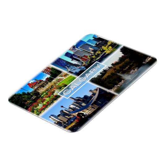 CA Alberta – カルガリー – ブルーブラッドのガーデン –  マグネット (左側)