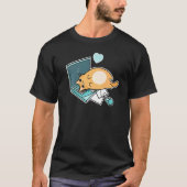 Ca Cute Laptop Cat Tシャツ (正面)