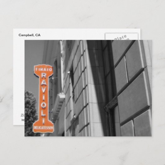 CA-Firato Deliポストカードのサン・ホセイタリアン。 ポストカード (正面/裏面)