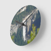 CA、Glacier Pointからの外部滝の表示 ラウンド壁時計 (傾斜)