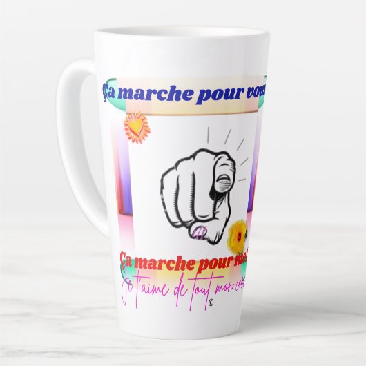 ça marche pour vous ? カフェラテマグ (左アングル)