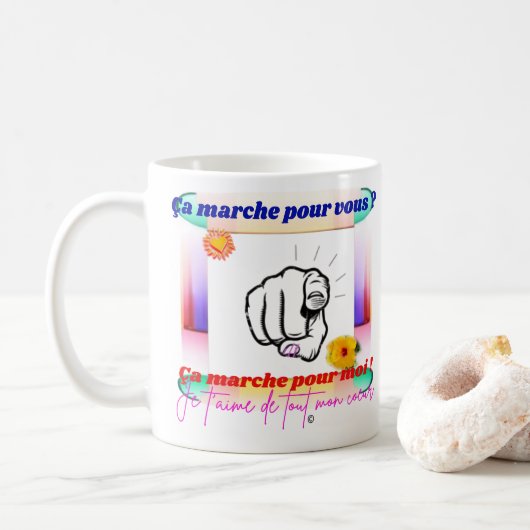 ça marche pour vous ? コーヒーマグカップ (ドーナツ)