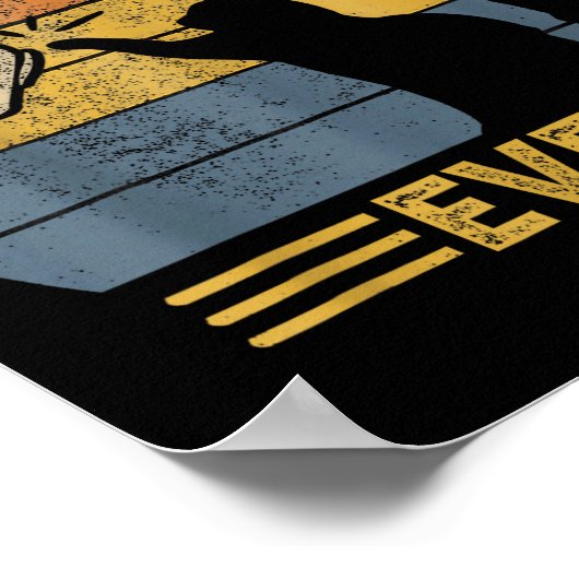 Ca Men Cat Dad Ever Funny Cat Lover Gift  ポスター (角)