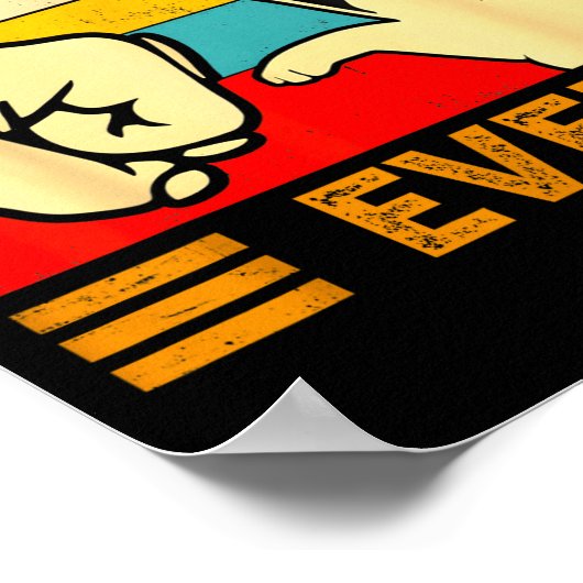 Ca Men Cat Dad Ever Funny Cat Lover Gift  ポスター (角)