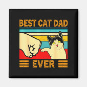 Ca Men Cat Dad Ever Funny Cat Lover Gift  マグネット (正面)