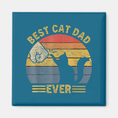 Ca Men Cat Dad Ever Funny Cat Lover Gift  マグネット (正面)