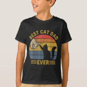 Ca Men Cat Dad Ever Funny Cat Lover Gift  Tシャツ (正面)