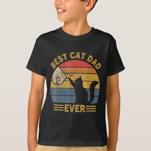 Ca Men Cat Dad Ever Funny Cat Lover Gift Tシャツ (正面)