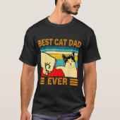 Ca Men Cat Dad Ever Funny Cat Lover Gift  Tシャツ (正面)