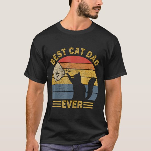 Ca Men Cat Dad Ever Funny Cat Lover Gift  Tシャツ (正面)