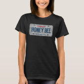 CA State Vanity License Plate HONEY BEE Tシャツ (正面)