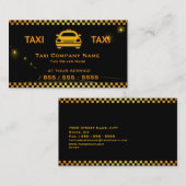 Cab Companyのタクシー運転手の名刺 名刺 (正面/裏面)