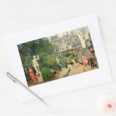 Cabalgando avestruces en A Regaleira (Portugal) 長方形シール (封筒)