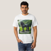 Caballo Negro sobre Trisquel Celta: Fuerza y Miste Tシャツ (正面フル)