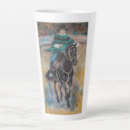Caballo y Jinete カフェラテマグ (正面)