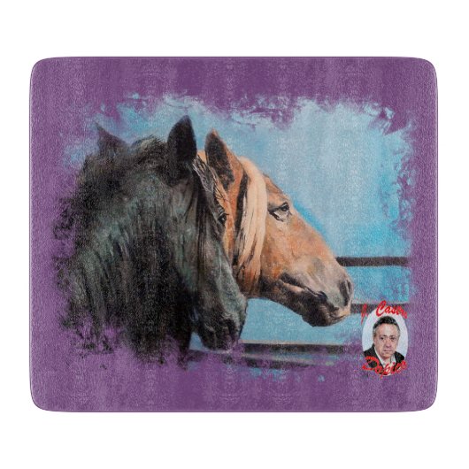 Caballos/Cabalos/Horses カッティングボード (正面)