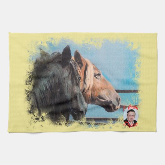 Caballos/Cabalos/Horses キッチンタオル (横)