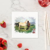 Caballos/Cabalos/Horses スタンダードカクテルナプキン (インサイチュ)