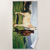 Caballos/Cabalos/Horses ビーチタオル (正面)