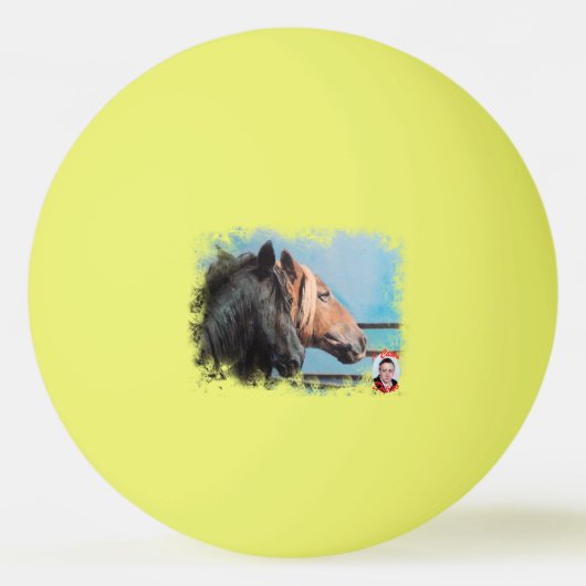 Caballos/Cabalos/Horses 卓球ボール (正面)