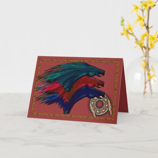 Caballos Mesteños カード (黄色い花)