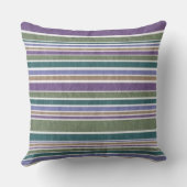 「CABANAカジュアルストライプ」のおもしろいトレンドカラフル クッション (裏面)