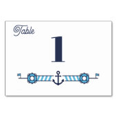 Cabana Sail: Nautical Anchor Table Card テーブルナンバー (裏面)