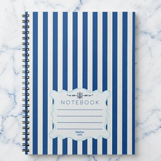 Cabana Stripe Nautical Notebook ノートブック