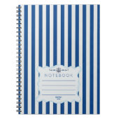 Cabana Stripe Nautical Notebook ノートブック (正面)