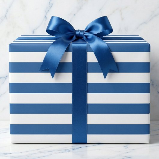 Cabana Stripe Nautical Wrapping Paper ラッピングペーパー