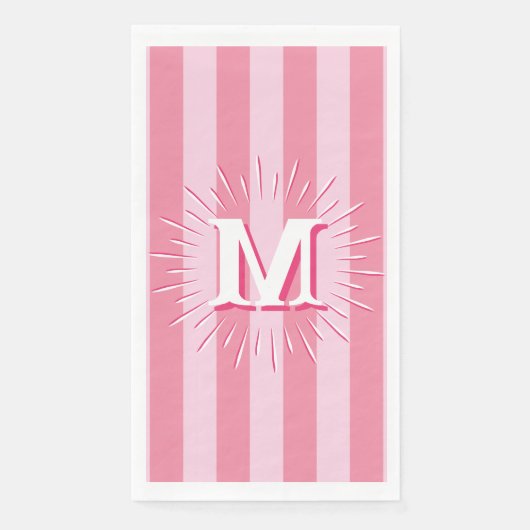 Cabana Stripes in Pink Personalized (正面)