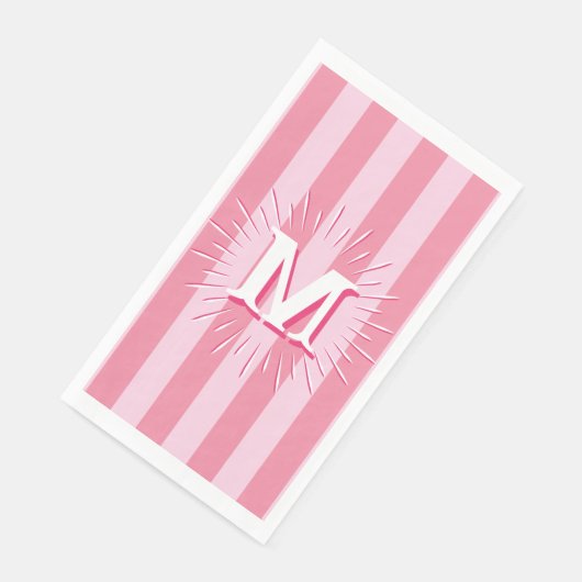 Cabana Stripes in Pink Personalized (コーナー)