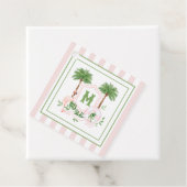 Cabana Stripes Palm Beach Monogram Crest フェイバータグ (インサイチュ)