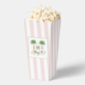 Cabana Stripes Palm Beach Monogram Crest フェイバーボックス (はじけた状態)