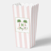 Cabana Stripes Palm Beach Monogram Crest フェイバーボックス (正面)