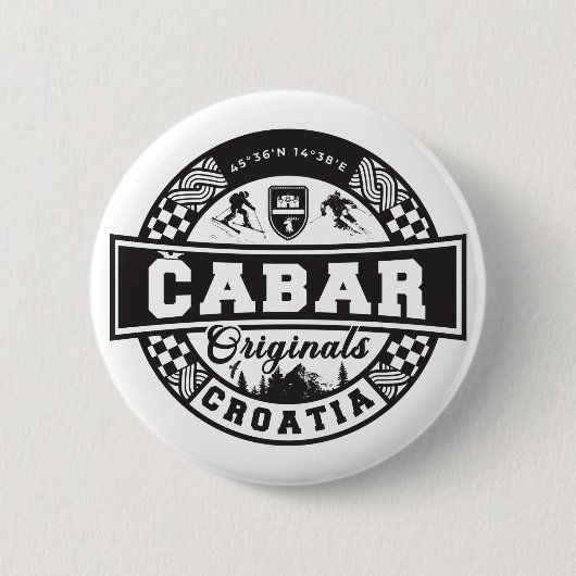 Čabar オリジナルズ 缶バッジ (正面)